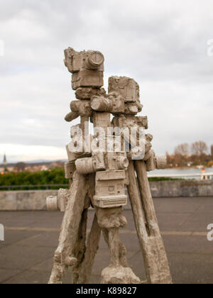 Mainz, Allemagne - 27 novembre 2016 Résumé : monument dédié à la photographie Banque D'Images