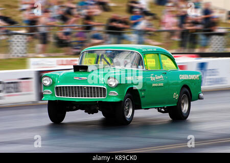 Chevy drag racing 1 / 4 mile Banque D'Images