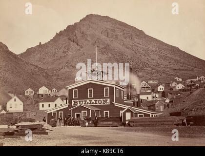 La Mine d'or, Virginia City, Nevada - Carleton Watkins - circa 1876 Banque D'Images