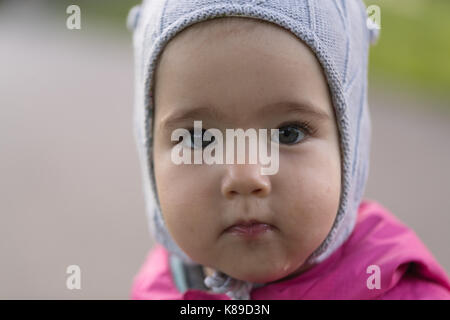 Petit enfant portrait close-up Banque D'Images