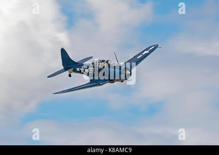 Vintage avion sbd dauntless wwii Banque D'Images