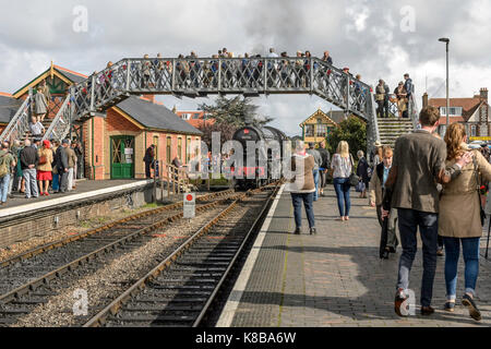 Mi quarantaine de gala à Sheringham, North Norfolk. Banque D'Images