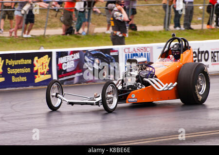 Voiture de course dragster 1 / 4 mile Banque D'Images