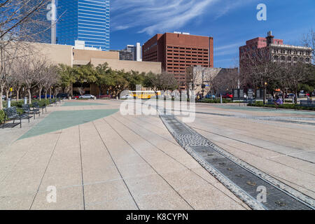 Pioneer plaza à Dallas, Texas Banque D'Images