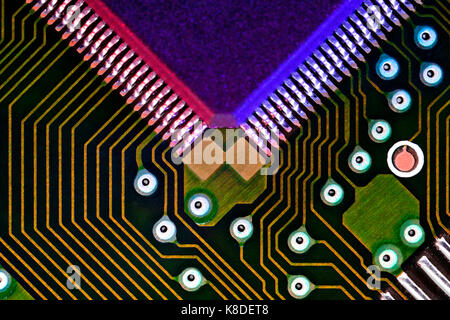 CPU (Central Processing Unit) chip close up - USA Banque D'Images