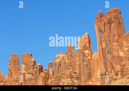 Hhll appelé 'jack' bridger dans Indian Creek, près de Canyonlands, Utah, USA. Banque D'Images