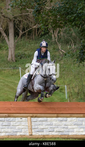 Caroline sur Mars maître de poste, SsangYong Blenheim Palace International Horse Trials 16 Septembre 2017 Banque D'Images