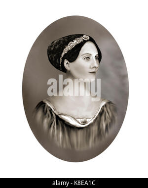 Ada Lovelace, 1815 - 1852, mathématicien anglais, écrivain Banque D'Images