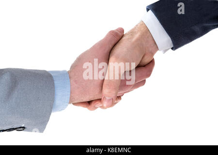 Deux business men shaking hands Banque D'Images