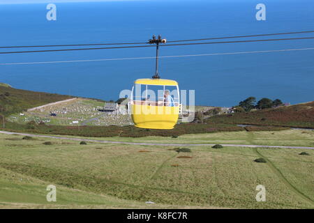 Llandudno, au Pays de Galles. Sep 19, 2017. Météo britannique. Sunny à Llandudno. Le grand orme Llandudno Crédit : Michael Clarke/Alamy Live News Banque D'Images