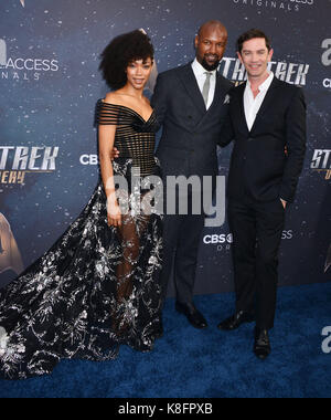 Los Angeles, USA. Sep 19, 2017. sonequa martin-vert vert kenric , mari, James frain 056 arrivant à la première découverte de star trek à l'arclight Theatre de Los Angeles le 19 septembre 2017. crédit : tsuni / usa/Alamy live news Banque D'Images