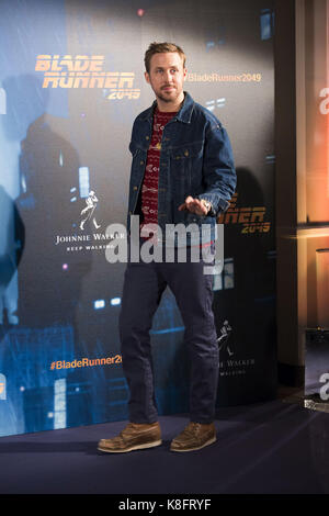 Madrid, Espagne. Sep 19, 2017. Ryan Gosling au photocall pour 'blade runner' 2049 à l'hôtel villamagna. Madrid, 19.09.2017 | verwendung weltweit credit : dpa/Alamy live news Banque D'Images