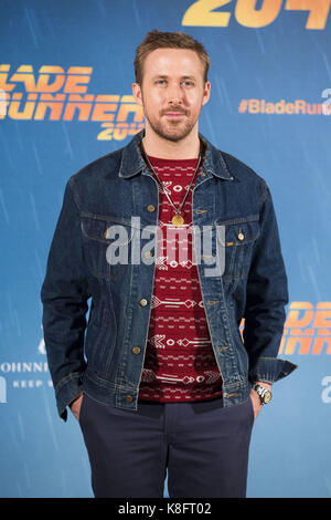 Madrid, Espagne. Sep 19, 2017. Ryan Gosling au photocall pour 'blade runner' 2049 à l'hôtel villamagna. Madrid, 19.09.2017 | verwendung weltweit credit : dpa/Alamy live news Banque D'Images