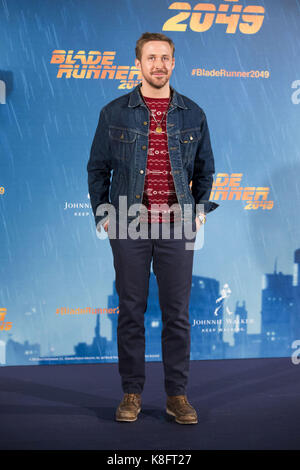 Madrid, Espagne. Sep 19, 2017. Ryan Gosling au photocall pour 'blade runner' 2049 à l'hôtel villamagna. Madrid, 19.09.2017 | verwendung weltweit credit : dpa/Alamy live news Banque D'Images
