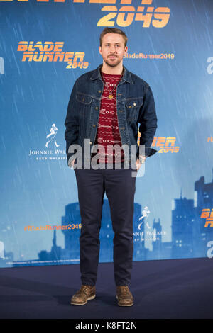 Madrid, Espagne. Sep 19, 2017. Ryan Gosling au photocall pour 'blade runner' 2049 à l'hôtel villamagna. Madrid, 19.09.2017 | verwendung weltweit credit : dpa/Alamy live news Banque D'Images