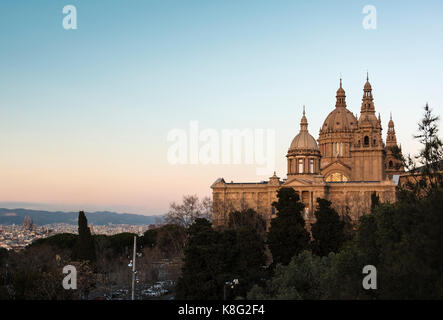 Museu Nacional d'Art de Catalunya, Barcelone, Espagne Banque D'Images