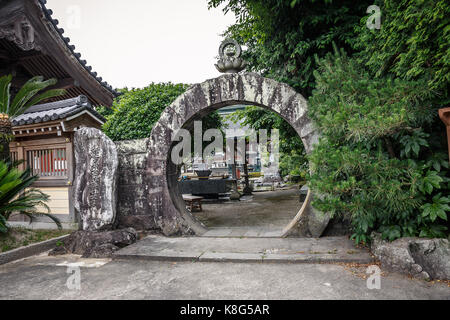 Kumamoto, Japon -17 juin : Temple dans le district de Tamana Préfecture de Kumamoto C'est l'un des plus anciens endroits du Japon. Banque D'Images