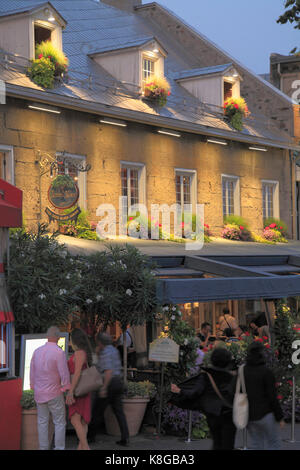 Canada, Québec, Montréal, la place jacques cartier, restaurant, Banque D'Images