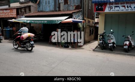 Chbar Ampov vietnamiens Bridg Monivong Phnom Penh Cambodge Zone Ghetto Banque D'Images