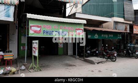 Chbar Ampov vietnamiens Bridg Monivong Phnom Penh Cambodge Zone Ghetto Banque D'Images