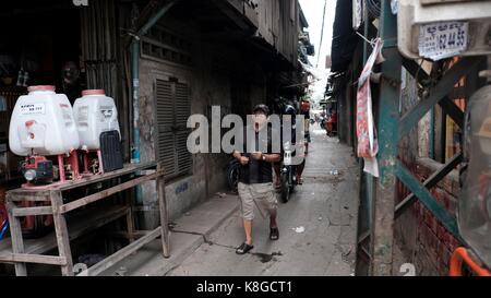 Chbar Ampov vietnamiens Bridg Monivong Phnom Penh Cambodge Zone Ghetto Banque D'Images