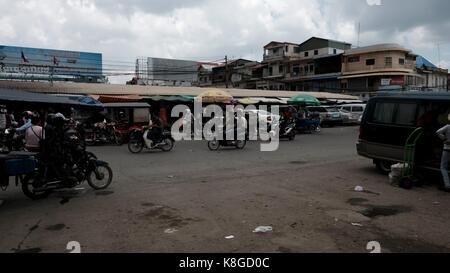 Serei Sophon Sisophn Station de bus Hub transport Cambodge pays en développement du tiers-monde Banque D'Images