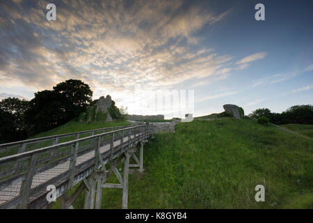 Castle Acre ruines, Norfolk, UK Banque D'Images