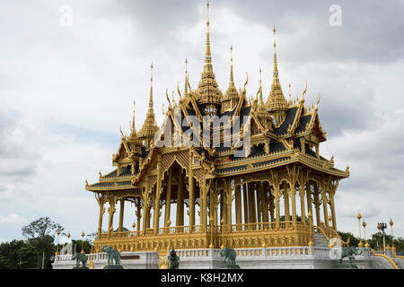 Le borommangalanusarani pavilion a été construit dans l'enceinte de la salle du trône Ananta Samakhom, Bangkok et ouvert aux médias le 6 juin 2016. Banque D'Images