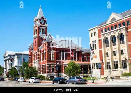 Wilmington Caroline du Nord,North 3rd Street,quartier historique,New Hanover County Courthouse,extérieur,Alfred Eichberg,renaissance Renaissance,architecture,T Banque D'Images