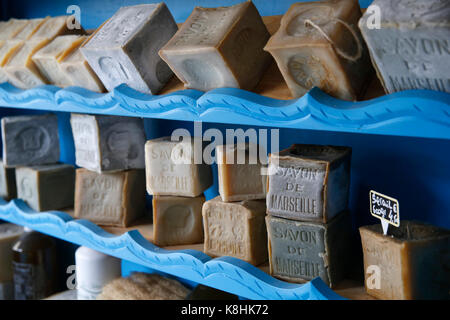 Boutique de savon de Marseille. france. Banque D'Images