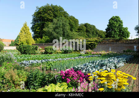 Varengeville-sur-Mer, dans le pays de Caux' zone : jardin du château de Miromesnil, où Guy de Maupassant est né Banque D'Images