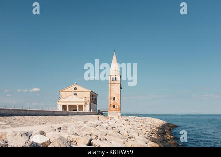 Vue de la Madonna dell'Angelo contre ciel à shore Banque D'Images