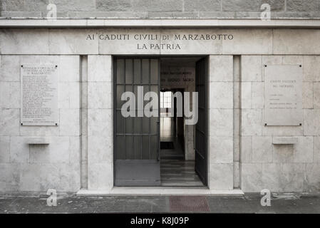 Marzabotto, ITALIE - 15 septembre 2017 : vi des victimes de la seconde guerre mondiale est né dans cette ville Banque D'Images
