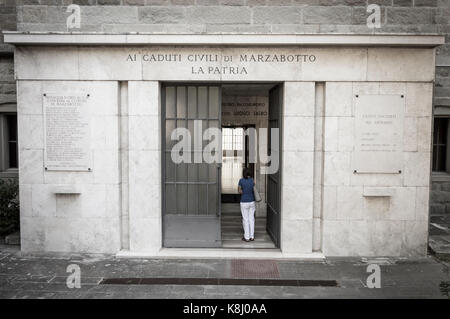 Marzabotto, ITALIE - 15 septembre 2017 : vi des victimes de la seconde guerre mondiale est né dans cette ville Banque D'Images