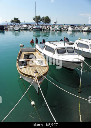 À crikvenica crikvenica riviera,bateaux et yachts port en été,côte adriatique,Croatie,europe,22 Banque D'Images