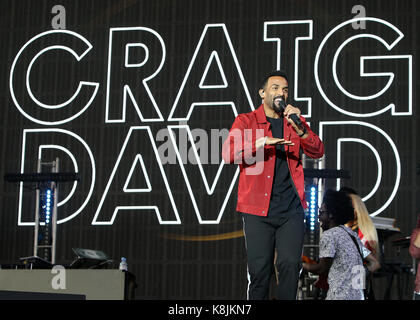 Les images de cette première journée de festival de v à Hylands Park à Chelmsford, Essex, Angleterre le samedi 19 août 2017 (photos par Ian bines/wenn) comprend : Craig David où : Essex, Royaume-Uni Quand : 20 août 2017 Source : wenn.com Banque D'Images