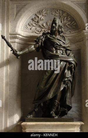 Philippe IV (1605-1665) Roi d'Espagne. statue par Girolamo Lucenti (1627-1692) et Gian Lorenzo Bernini (1598-1680). basilique de st. Maria Maggiore. Rome, Italie. Banque D'Images