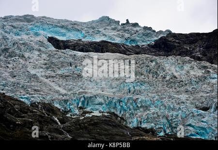 Glacier, Boyabreen Fjaerland, Norvège Banque D'Images