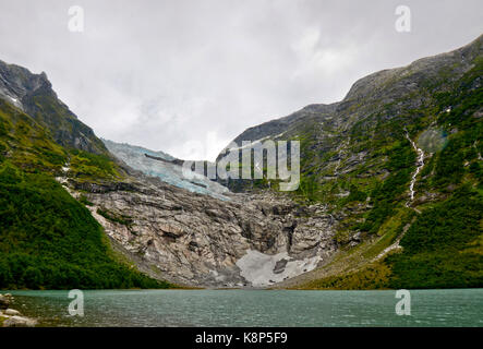 Glacier, Boyabreen Fjaerland, Norvège Banque D'Images