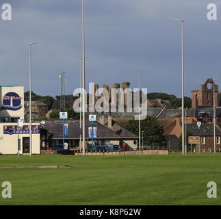 Bell Rock restaurant et l'abbaye d'Arbroath septembre 2017 l'Ecosse Banque D'Images