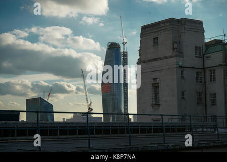 Londres, Royaume-Uni. Sep 19, 2017. ville de Londres vue depuis le sky bar à l'hôtel grange le 19 septembre 2017, Londres, Royaume-Uni. crédit : voir li/Alamy live news Banque D'Images