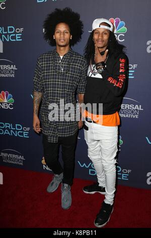 Los Angeles, CA, USA. Sep 19, 2017 laurent nicolas bourgeois, Larry nicolas bourgeois, les jumeaux en arrivées de danse fête, delilah à West Hollywood, los angeles, ca septembre 19, 2017. crédit : Priscilla grant/everett collection/Alamy live news Banque D'Images