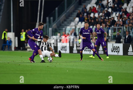 Turin, Italie. 20 sep, 2017. Gonzalo higuain (juventus) au cours de la série d'un match de football entre la juventus fc vs ACF Fiorentina de Allianz Stadium le 20 septembre 2017 à Turin, Italie. crédit : antonio polia/Alamy live news Banque D'Images