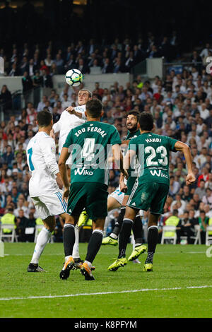 Gareth Bale (11) joueur du Real Madrid. La Liga entre le Real Madrid CF vs Betis au Santiago Bernabeu à Madrid, Espagne, le 20 septembre 2017 . Más Información Gtres Crédit : Comuniación sur ligne, S.L./Alamy Live News Banque D'Images