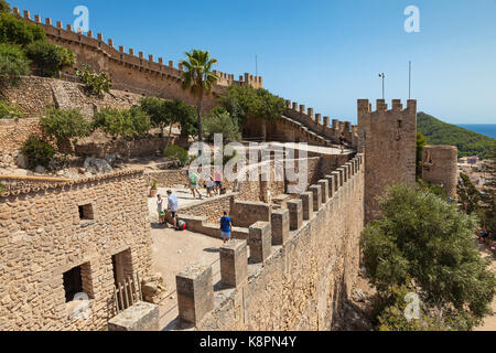 Le château de Capdepera Mallorca Espagne. Banque D'Images