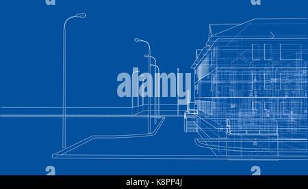 Abstract vector construction. Illustration de Vecteur