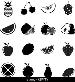 icône de fruits Illustration de Vecteur