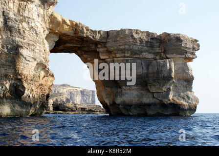 La fenêtre d'Azur, Dwejra bay, San Lawrenz, Gozo, Malte Banque D'Images