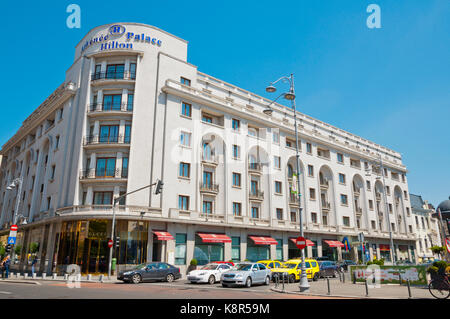 Athenee Palace Hilton, Calea Victoriei, Bucharest, Roumanie Banque D'Images