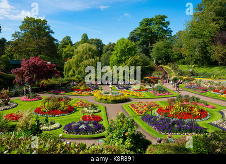 Les jardins de Dingle dans la carrière, Shrewsbury, Shropshire. Banque D'Images